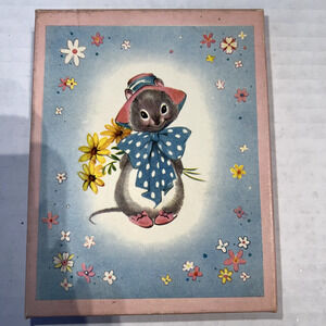 Vintage Mice Blank Note Cards 10 + envelopes, Unused